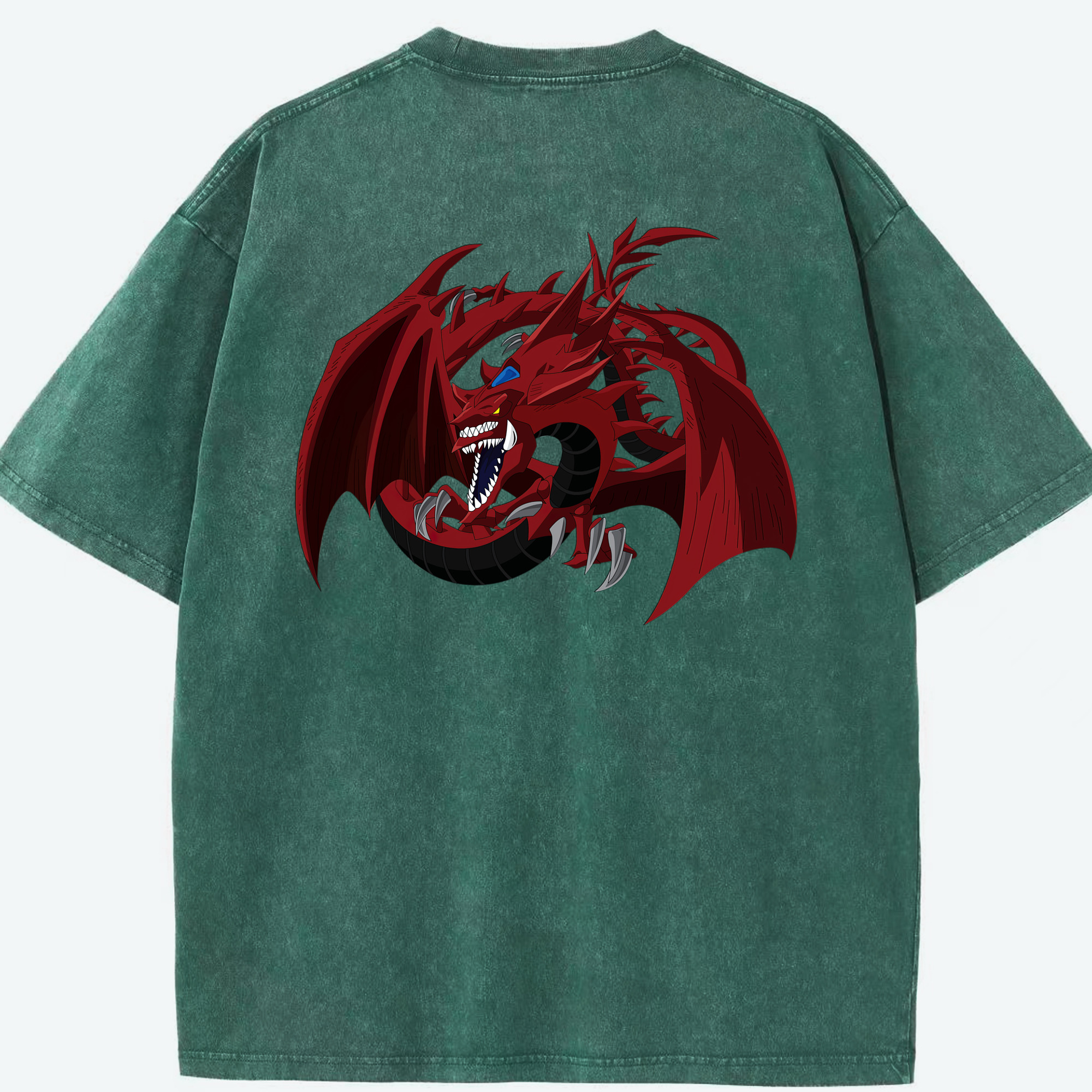 （画像用） 遊☆戯☆王 Yu-Gi-Oh! 綿100% ヴィンテージ風 半袖Tシャツ（背面プリント）